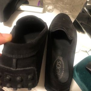 Tod’s loafers. Black